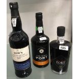 3 BOTTLES OF PORT