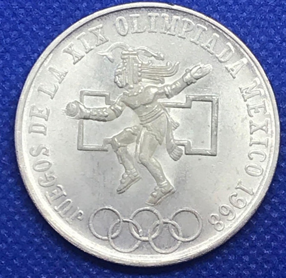 MEXICO SILVER (.720 STANDARD) 25 PESOS 1968 - Image 2 of 2