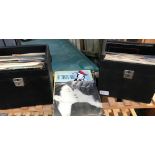 2 SMALL CASES OF VINTAGE 45 RPM RECORDS