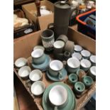 CARTON WITH DENBY PART TEA SETS & EGG CUPS