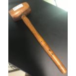 VINTAGE FRUIT WOOD GAVEL 24cms LONG