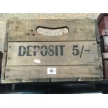 VINTAGE WOODEN CRATE BY ROBERTS BROTHERS, LOWER MOOR