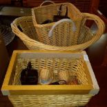 QTY OF WICKER BASKETS