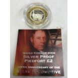 2004 ROYAL MINT UK SILVER PROOF PIEDFORT TWO POUND COIN, MARKING THE 200TH ANNIVERSARY OF THE