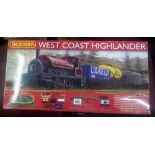 HORNBY ''OO'' GAUGE BOX SET (WEST COAST HIGHLANDER) WITH A LIMA CONTROLLER