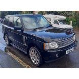 LAND ROVER - RANGE ROVER VOGUE SE, LIGHT 4 X 4 UTILITY, DIESEL, COLOUR BLACK, REG: EU08 EUX. MOT