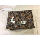 PAISLEY PATTERN BOX WITH COSTUME JEWELLERY