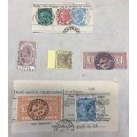 A COLLECTION OF HIGH QUALITY FACSIMILE RARE UK & COLONIAL POSTAGE STAMPS INCL; THE £5 ORANGE & STOCK