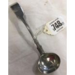 AN EXETER SILVER CREAM LADLE 1817 BY W.WALSH