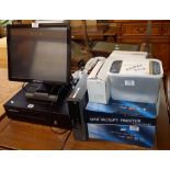 EXPROSSEPOS DIGITAL CASH TILL WITH MINI RECEIPT PRINTER & TILL ROLLS