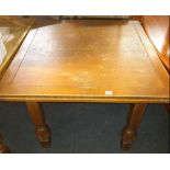 OAK DRAWER LEAF DINING TABLE