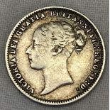 1875 QVC SIXPENCE (88)