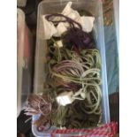 CARTON OF BRAND NEW CURTAIN TIE BACKS WITH TASSELS ETC