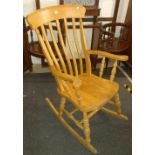 LIGHT OAK ROCKING CHAIR