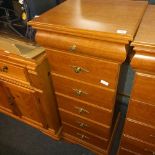 NARROW CHEST OF 5 LONG & 1 SHORT DRAWER 18'' WIDE X 42'' HIGH