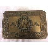 BRASS CHRISTMAS 1914 CHRISTMAS TIN