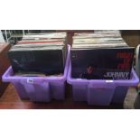 2 LARGE CARTONS OF 1960'S & 70'S ROCK & POP LP'S (SOME CLASSICAL) & APPROX 20 1960'S SINGLES