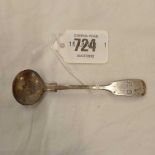 A VICTORIAN EXETER SALT SPOON BY RW, JW