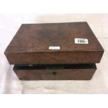 BURR WALNUT BOX WITH QTY OF 1977 JUBILEE CROWNS, PROOF COIN SET ISSUED BY THE NEWZELAND TREASURY,