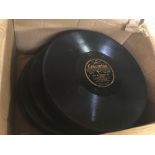 BOX OF APPROX 50 78 RPM RECORDS