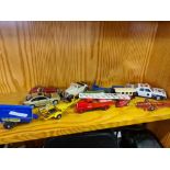 QTY OF DIE CAST ITEMS FIRE ENGINE 1937 AUTOPOMPE GERLIET AP80 HP. BMW 320CI & SEVERAL DIFFERENT