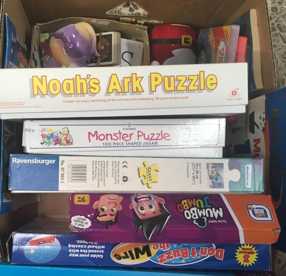 CARTON OF VARIOUS TOYS,DVDS, PUZZLES ETC - Image 2 of 2