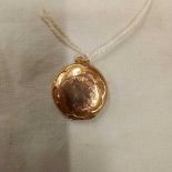 AN ANTIQUE 9CT BACK & FRONT HINGED LOCKET