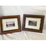 SET OF 6 HARDWOOD FRAMED PHOTOGRAPHS OF OLD BRIXHAM, C1900