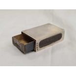 SMALL PLAIN SILVER MATCHBOX HOLDER. LONDON 1538