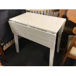 WHITE DROP FLAP KITCHEN TABLE