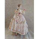 ROYAL WORCESTER FIGURE OF A LADY THE FAIREST ROSE LIMITED EDITION 3878 OUT OF 12500