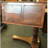 MAHOGANY CARTERS LITERARY MACHINE LIBRARY TABLE