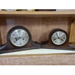 2 1930'S OAK CHIMING CLOCKS A/F