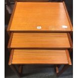 G-PLAN NEST OF 3 TEAK TABLES