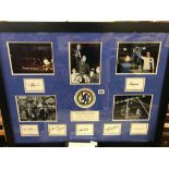 FRAMED PHOTO'S OF THE 1970'S FA CUP WINNERS CHELSEA WITH SIGNATURES & CERTIFICATE OF AUTHENTICITY
