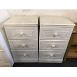 PAIR OF ALSTONS NARROW CHEST OF 3 DRAWERS