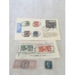 A COLLECTION OF HIGH QUALITY FACSIMILE UK STAMPS: IMPERF TWO PENNY BLUE WITH BLUE MALTESE CROSS