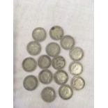 VICTORIAN AND LATER SILVER 3 PENCE'S