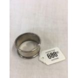 A SILVER NAPKIN RING - B'HAM