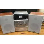 PANASONIC CD STEREO SYSTEM - MODEL NO. SA-PM33DB WITH SPEAKERS
