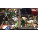 2 CARTONS OF MAINLY VINTAGE CHINA & POTTERY