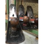 3 DIFFERENT SIZED STANLEY WOOD PLANES