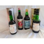 2 BOTTLES OF HARVEYS BRISTOL CREAM, BOTTLE OF DUBONNET & BOTTLE OF GINGER WINE