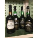 3 BOTTLES OF CROFT ORIGINAL SHERRY & BOTTLE HARVEYS BRISTOL CREAM