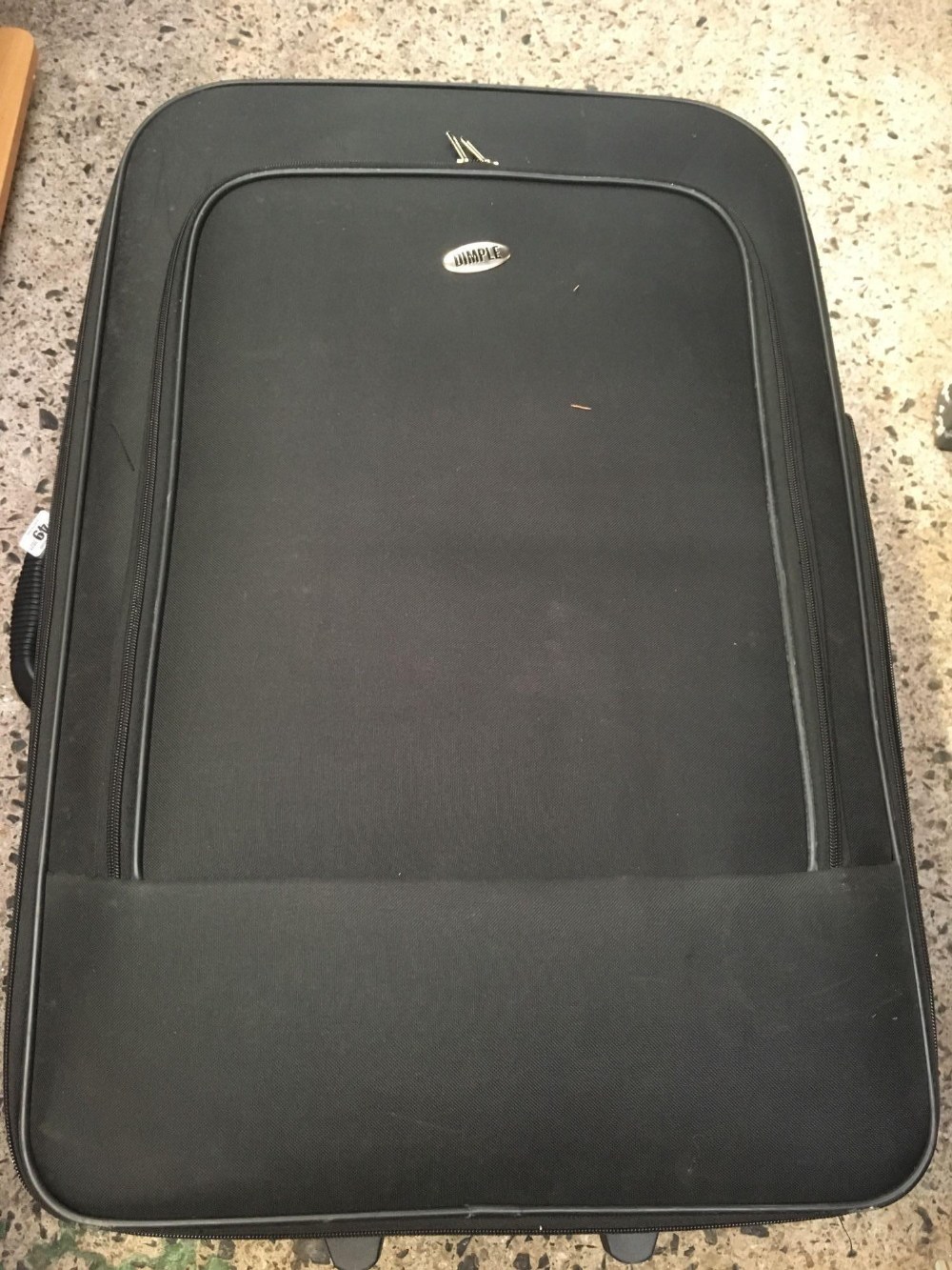 DIMPLE LARGE BLACK SUITCASE & 2 SMALLER SUITCASES