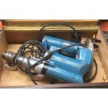 WOODEN BOX WITH BOSCH SANDER & BOSCH HEAVY DUTY DRILL