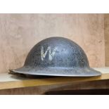 2ND WORLD WAR WARDENS TIN HELMET