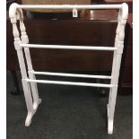 WHITE PAINTED TOWEL RAIL