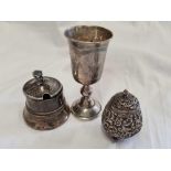 SMALL QTY OF SILVER INCL; A RUSSIAN VODKA CUP
