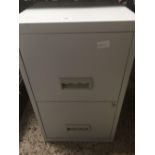 METAL 2 DRAWER FILING CABINET